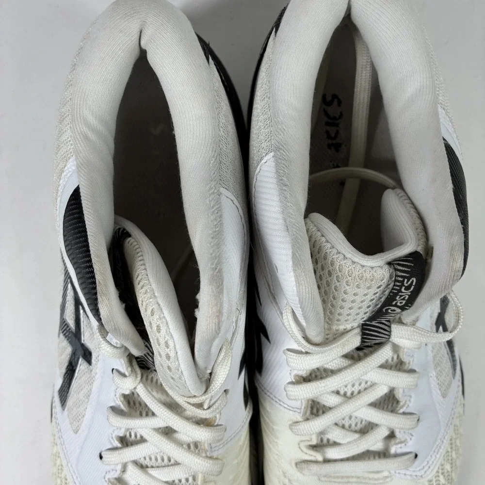 ASICS Netburner Ballistic FF MT 3 Mens 10.5 White/Black Volleyball Shoe 1051A074